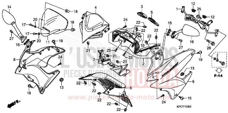 WINDLAUF von Varadero 125 PEARL SIENA RED (R320) von 2011